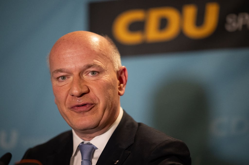 Berlins Regierender Bürgermeister Kai Wegner (CDU) beim Neujahrsempfang des Kreisverbands Spandau.