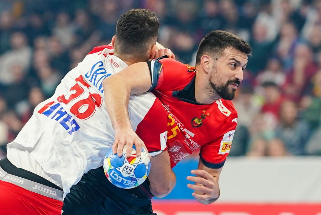 Die Spanier um Agustin Casado Marcelo (r) mussten sich Kroatien deutlich geschlagen geben.