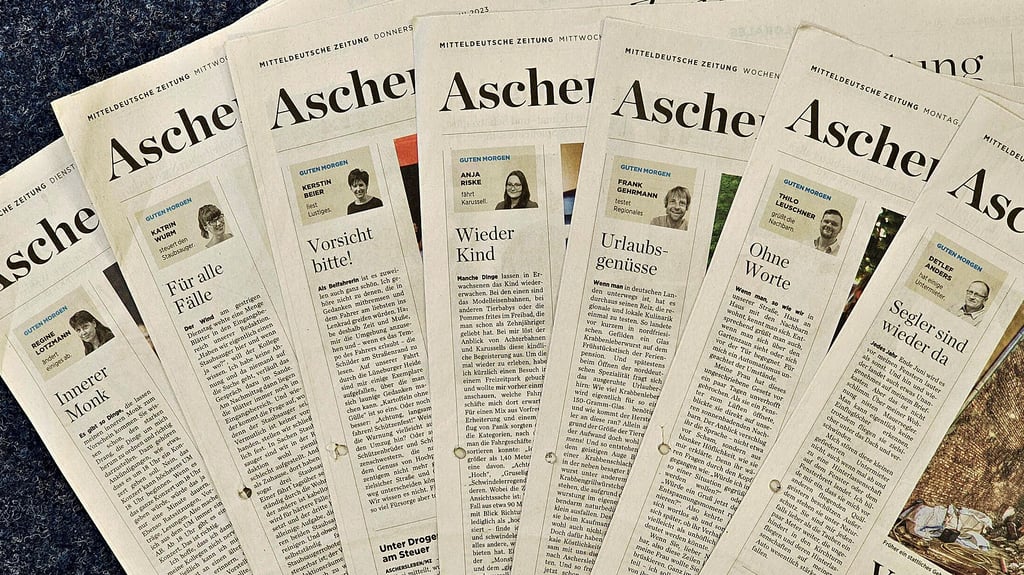 Jeden Morgen wieder neu: Kleine Alltagsgeschichten in der MZ-Rubrik "Guten Morgen". Jetzt werden sie gebündelt in der Bibliothek gelesen.