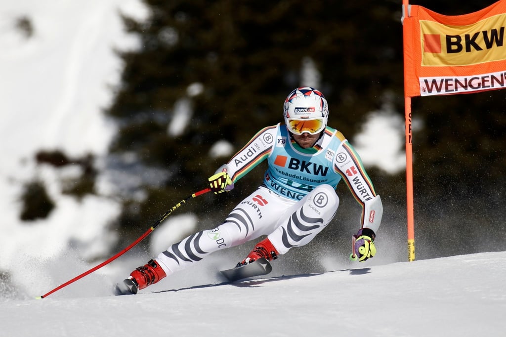 Andreas Sander kam beim Super-G in Wengen nicht auf die vorderen Plätze.