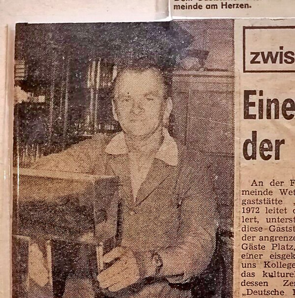 Carsten Helbigs Opa Rudi Gallert war über ein Jahrzehnt der Wirt vor Ort.