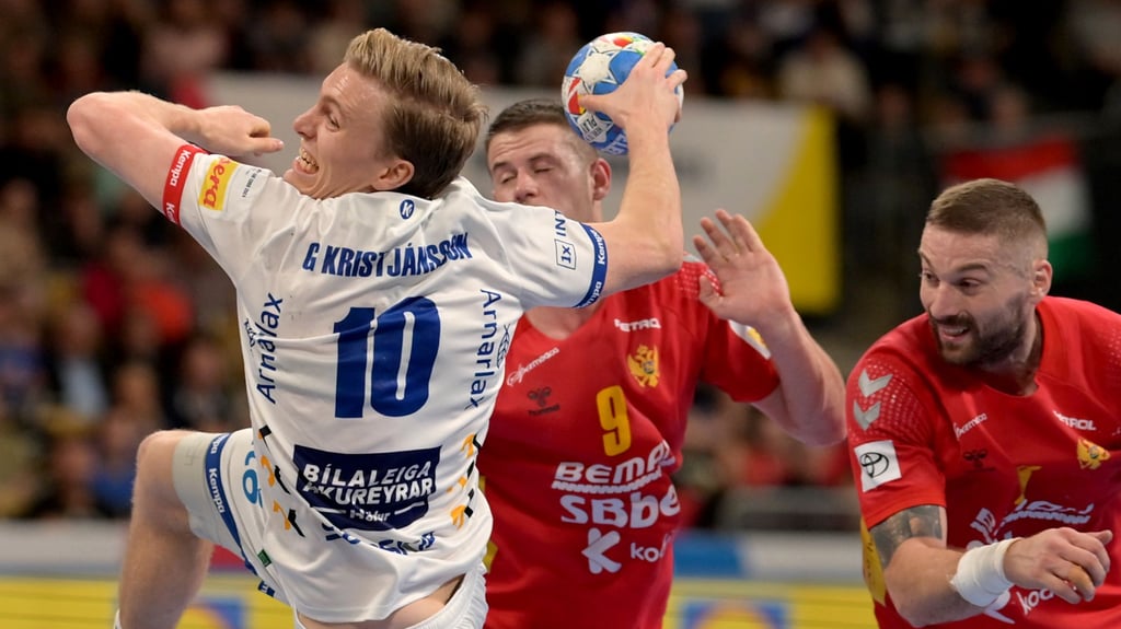 Gisli Kristjansson erzielte drei Tore gegen Montenegro. Unter anderem den entscheidenden Siegtreffer.