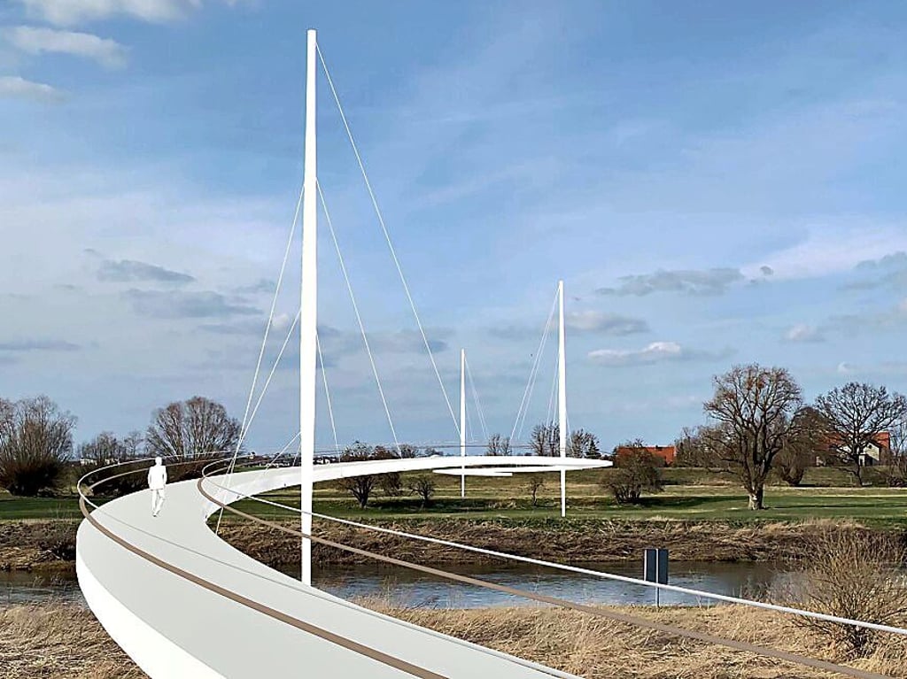 So soll die Saalebrücke bei Rosenburg etwa aussehen.