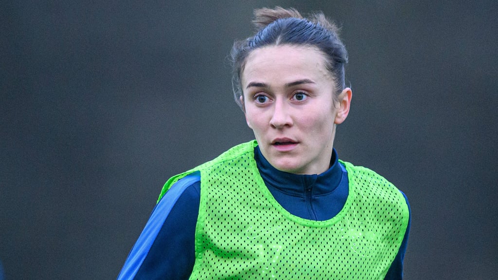 Lara Marti im Training bei den RB-Frauen.