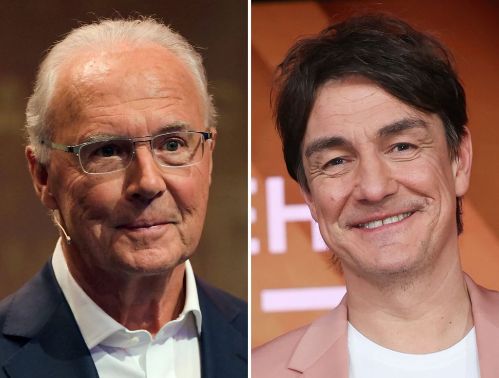 Franz Beckenbauer (l) ist eine der Paraderollen des Comedians Matze Knop (r). Ob er Beckenbauer auch nach dessen Tod weiter parodieren wird?