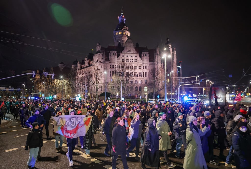 Demonstration gegen AfD - Leipzig