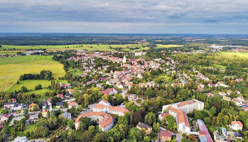 Bad Schmiedeberg aus der Luft im Jahr 2021