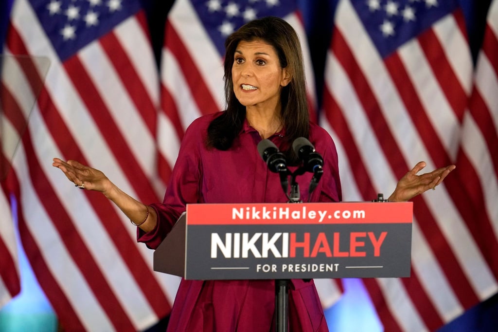 Ohne Trump kommt auch sie nicht mehr zu TV-Duellen: Präsidentschaftsbewerberin Nikki Haley.