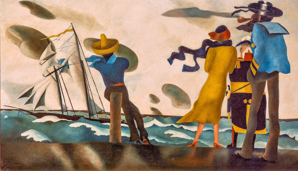 Werke von T. Lux Feininger werden im Herbst in Quedlinburg zu sehen sein. Hier die 1930 entstandene „Einfahrt nach Havanna".