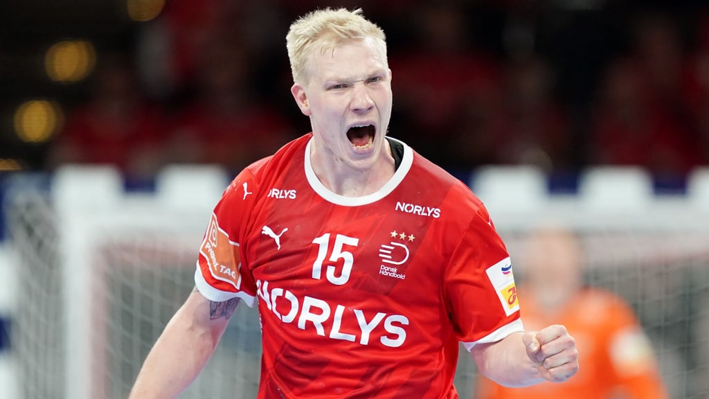 Magnus Saugstrup erzielte drei Tore gegen die Niederlande.