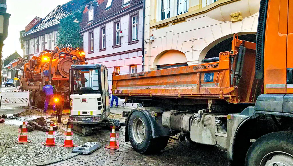 Gas-Alarm in Salzwedel: Eine Leitung wurde getroffen.