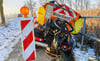 Unfall vom Winterdienst auf der B248 zwischen Hoyersburg und Salzwedel im Altmarkkreis Salzwedel