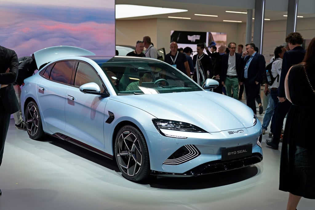Ein BYD-Fahrzeug bei der Auto- und Verkehrsmesse IAA in München im September vergangenen Jahres.