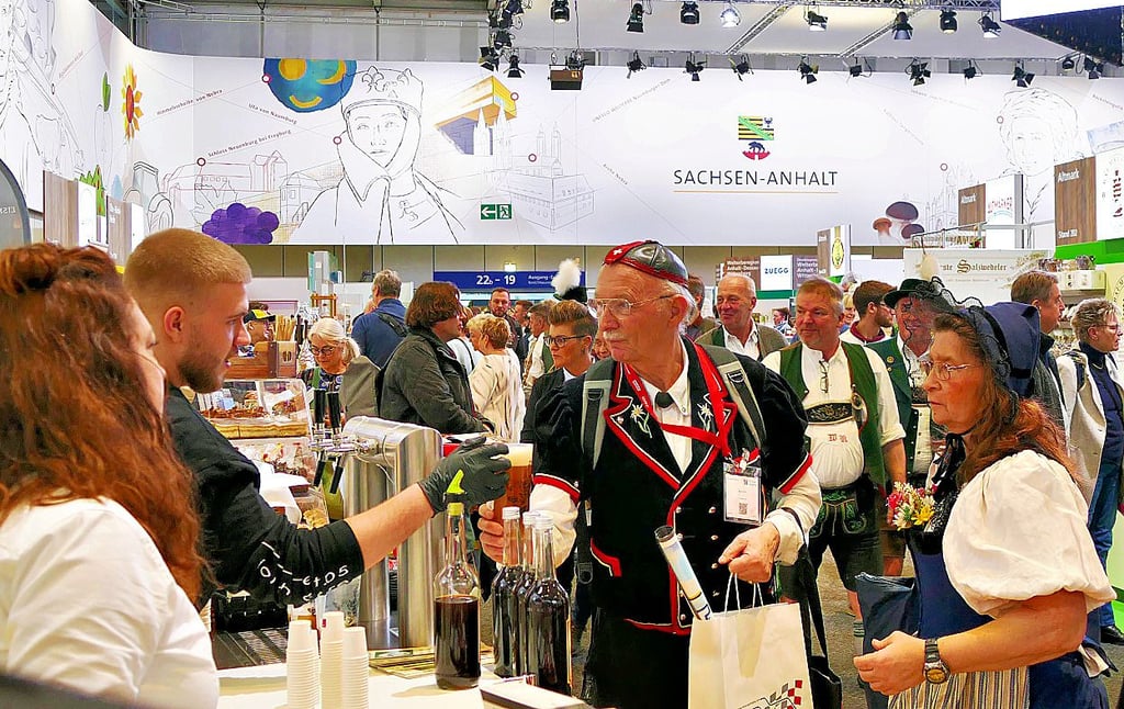 Sachsen-Anhalt präsentiert sich in der Länderhalle der Grünen Woche.