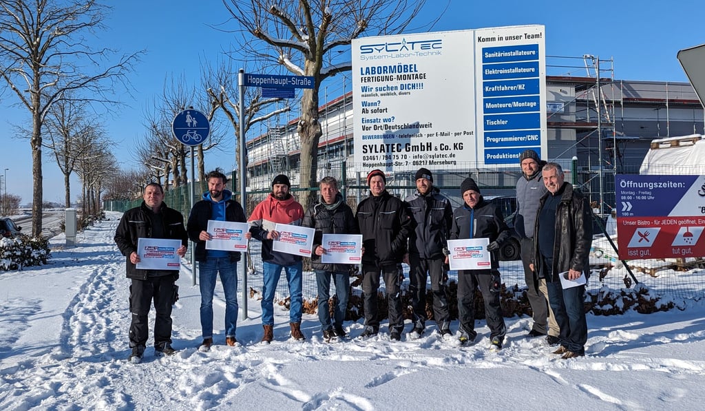 Die Firma „Sylatec“ aus Merseburg beteiligte sich am Aktionstag.