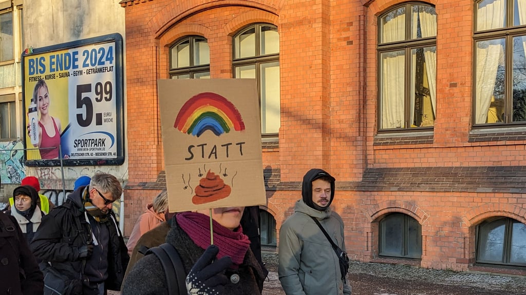 Demo gegen rechts in Halle.