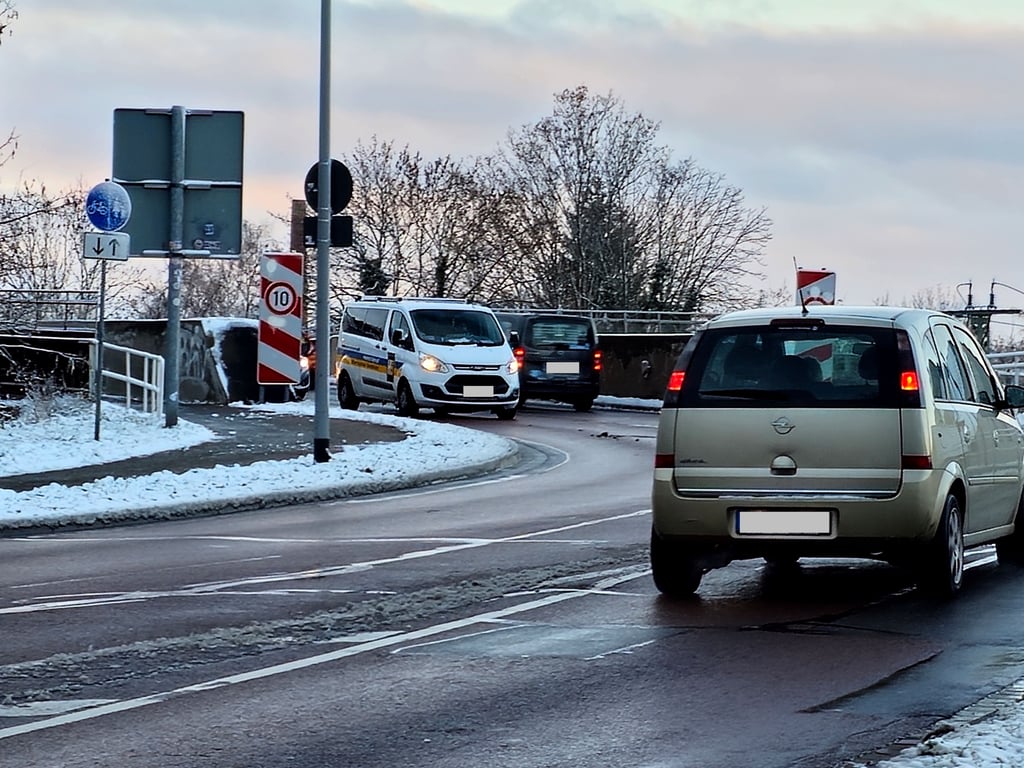 B 184 Zerbster Brücke in Roßlau,