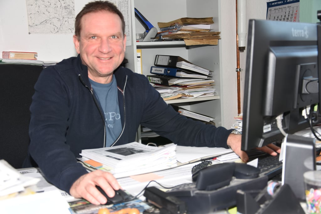 Bei ihm laufen die Fäden zum Radwegbau zusammen: Erik Dähne, Bauamtsleiter von Bismark.