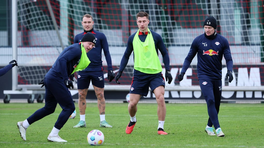 Willi Orban war am Dienstag häufig als neutraler Spieler im Training von RB Leipzig.
