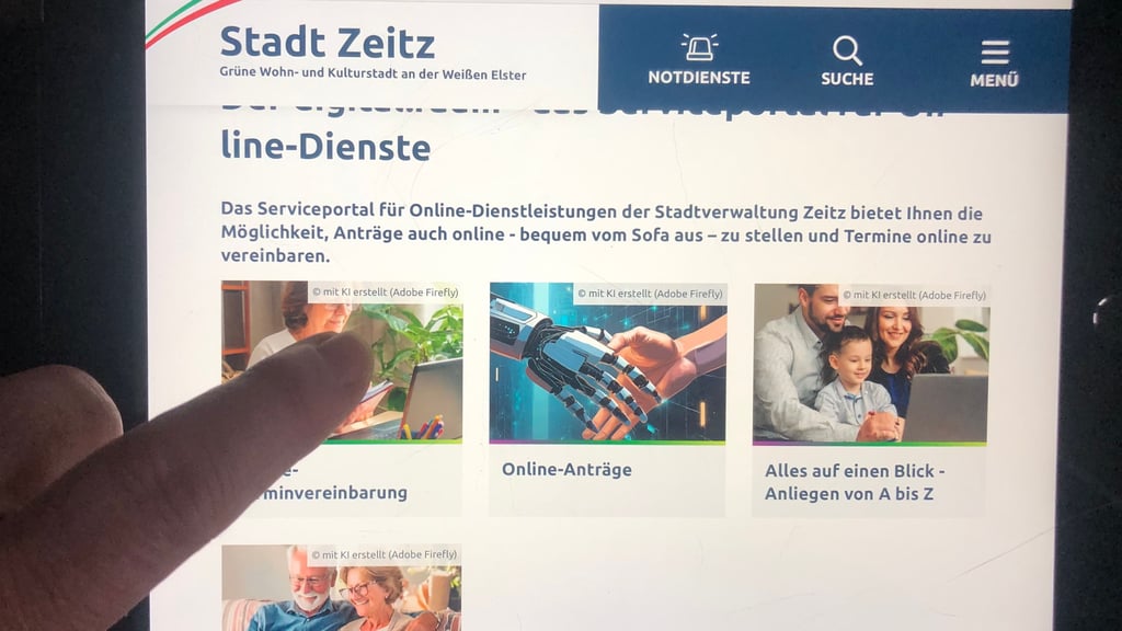 Eine Reihe von Diensten kann man in der Zeitzer Stadtverwaltung bürgerfreundlich online in Anspruch nehmen - zum Beispiel bequem von zu Hause aus Termine buchen oder Anträge stellen.