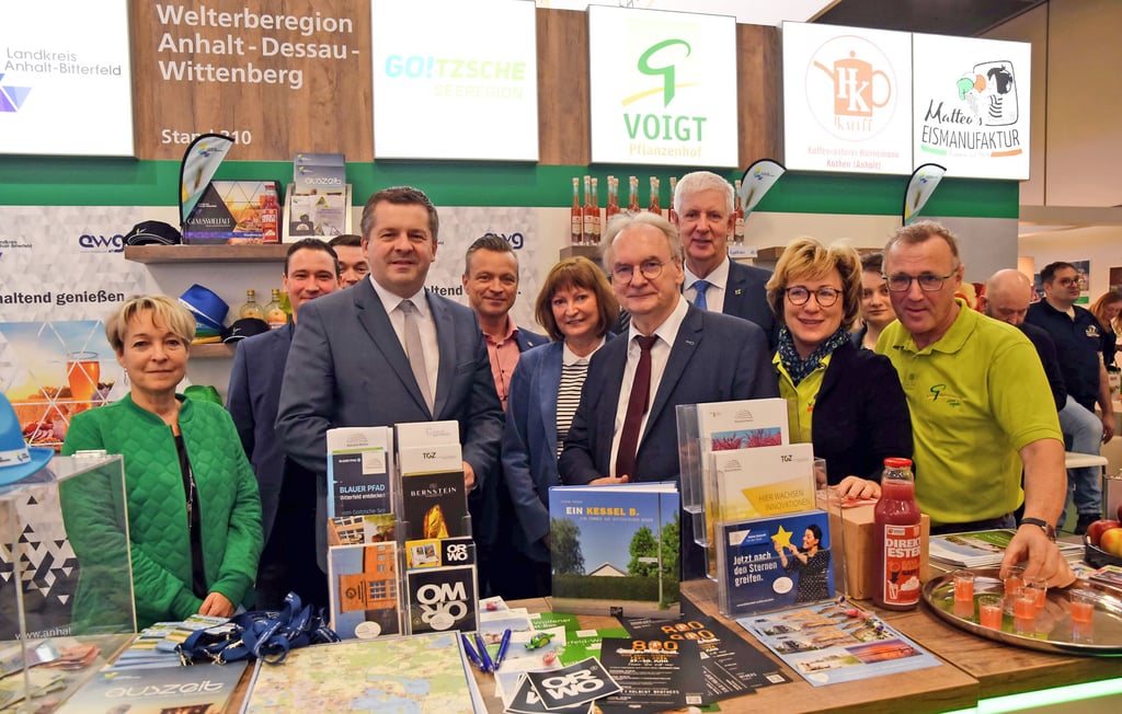 Der Stand des Landkreises Anhalt-Bitterfeld auf der Grünen Woche.