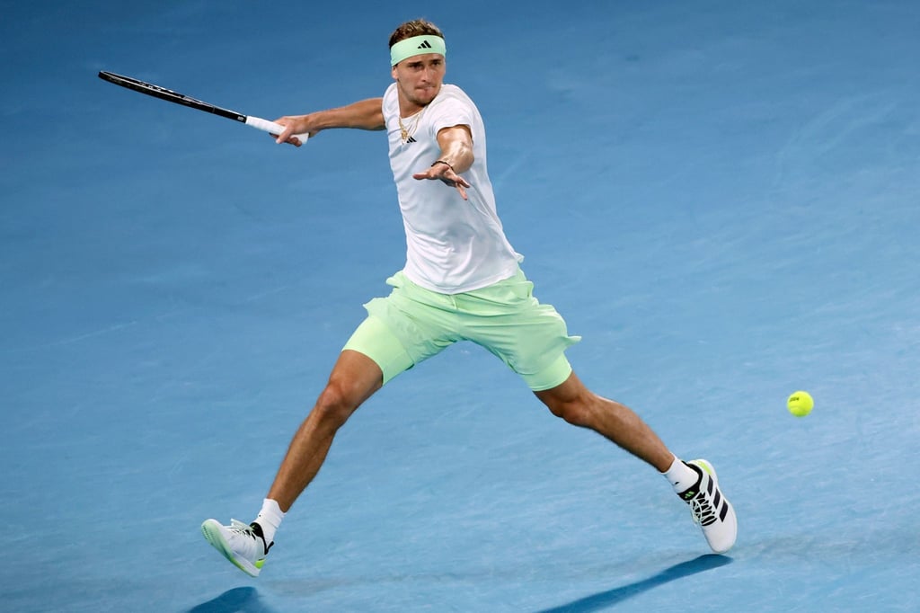Alexander Zverev gewann sein Viertelfinale gegen Carlos Alcaraz in vier Sätzen.