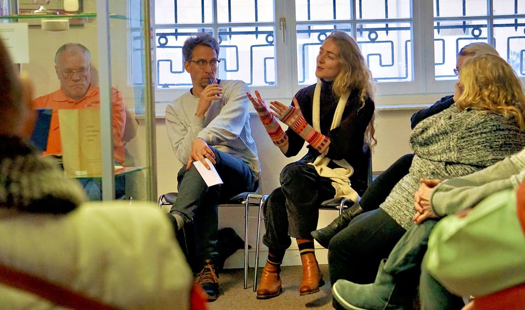 Auch Aljoscha Begrich und Anne Diestelkamp vom Team des Festivals „Osten“ berichteten über ihre Begegnungen mit dem Kulturpalast.