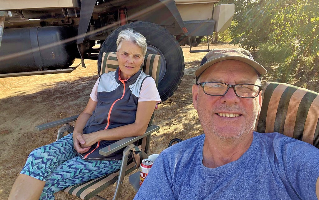 Gertrud und Hartmut Hahnemann auf ihrer Weltreise, die sie aufgrund der Krebsdiagnose abbrechen mussten.