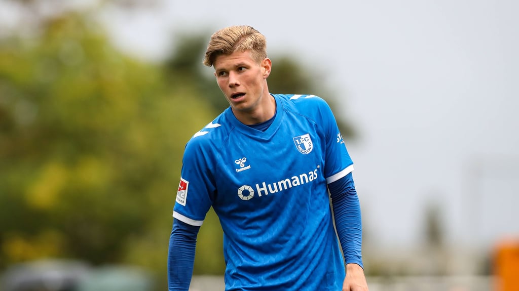 Luca Schuler ist nach seiner langen Verletzungspause beim 1. FC Magdeburg wieder ins individuelle Training eingestiegen.