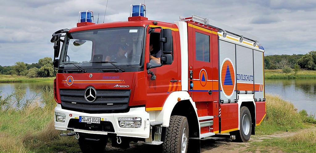 Das neue Löschfahrzeug der Freiwilligen Feuerwehr Magdeburg-Südost.