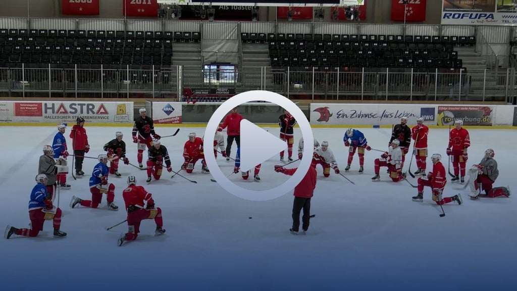 Die Saale Bulls trainieren derzeit wieder fleißig, um die Playoffs zur erreichen.