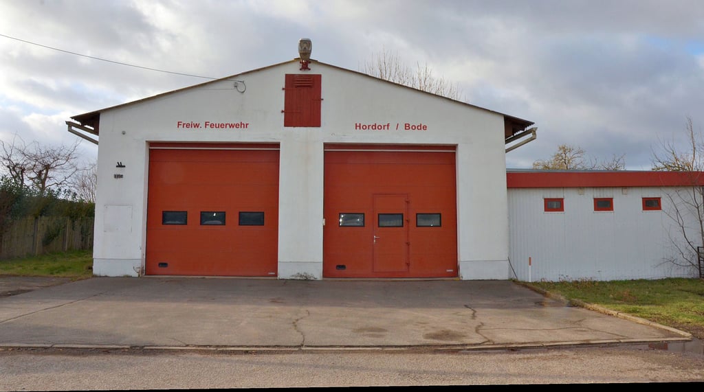 Im schlechten Zustand: Das Gerätehaus der Feuerwehr Hordorf.