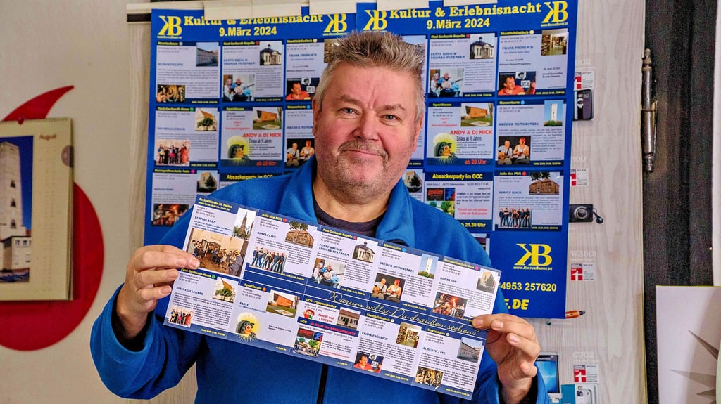 Michael Walther, Chef der Kulturbande, lädt zur 19. Kulturnacht ein.