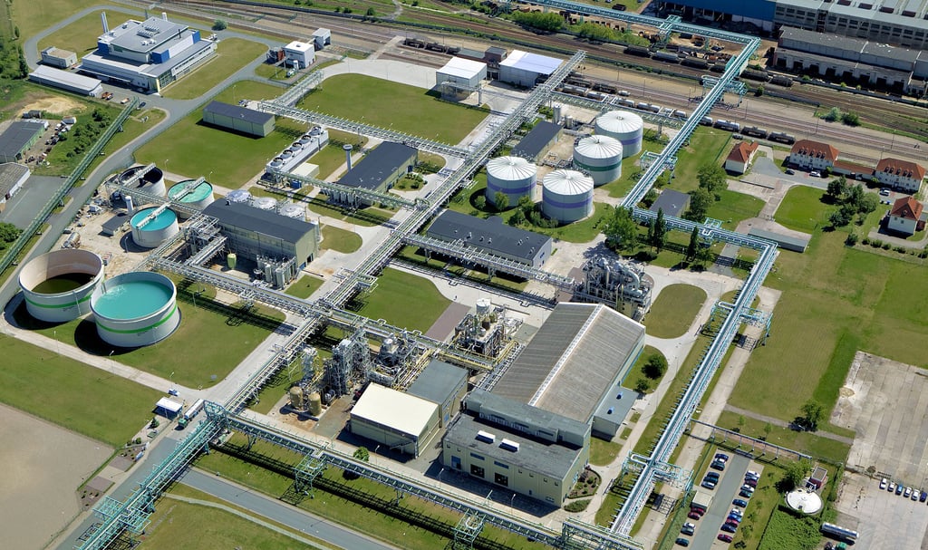 Die Firma Nobian betreibt im Chemiepark Bitterfeld-Wolfen eine Chlor-Alkali-Anlage.