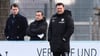 FCM-Trainer Christian Titz mit Geschäftsführer Sport Otmar Schork (M.) und dem nun ehemaligen kaufmännischen Geschäftsführer Alexander Wahler: Wer ist der Mann, der jetzt gefeuert wurde?