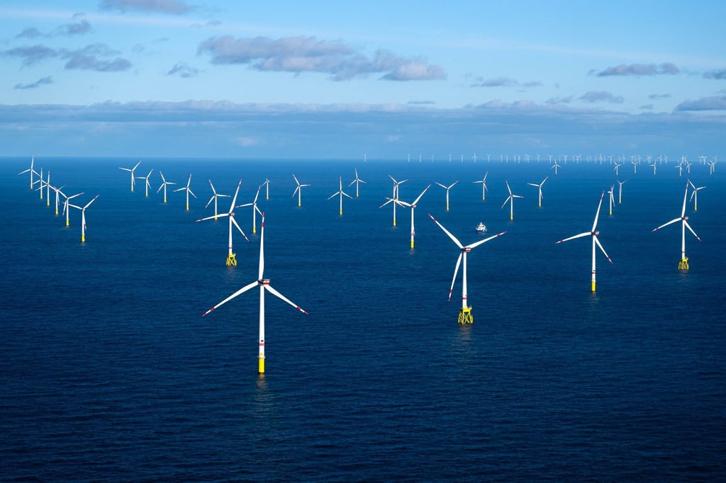 Der Offshore-Windpark Dolwin Alpha.