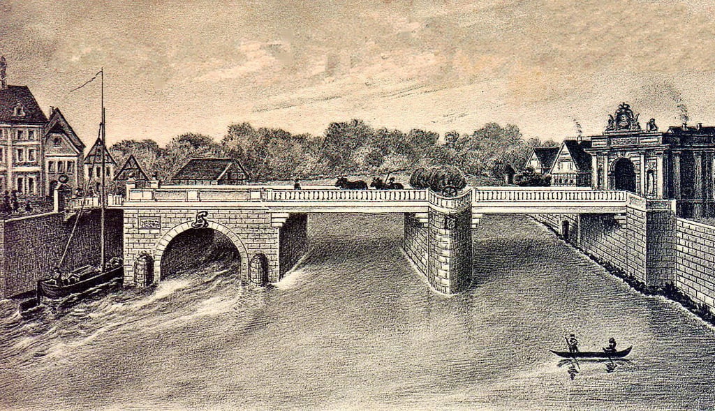 Die Victor-Amadeus-Brücke in Bernburg ist vor 225 Jahren, im Februar 1799, durch Hochwasser und Eisgang zerstört worden.
