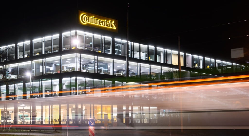 Blick auf die Unternehmenszentrale der Continental AG.