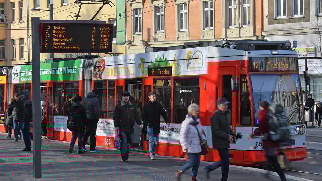 Mit Straßenbahnen im Stadtbild von Halle ist am Freitag wohl nicht zu rechnen.