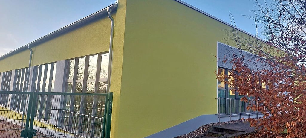 Die Sporthalle in Wallhausen