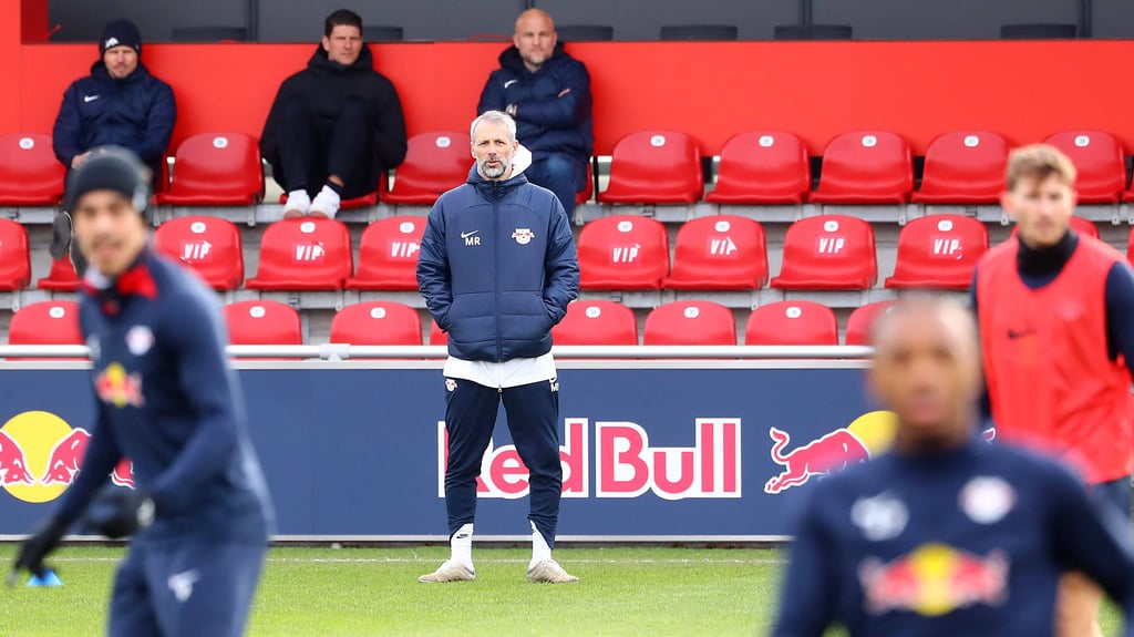 Die Bosse schauen genau hin: Marco Rose steht bei RB Leipzig unter Beobachtung und beobachtet selbst die Situation.