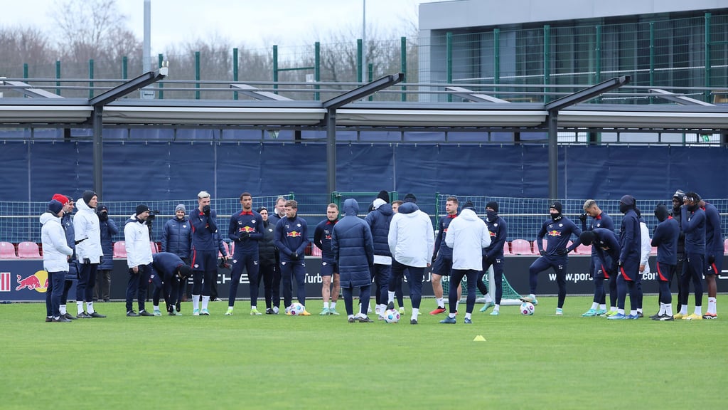 RB Leipzig beim öffentlichen Training (Archivfoto).
