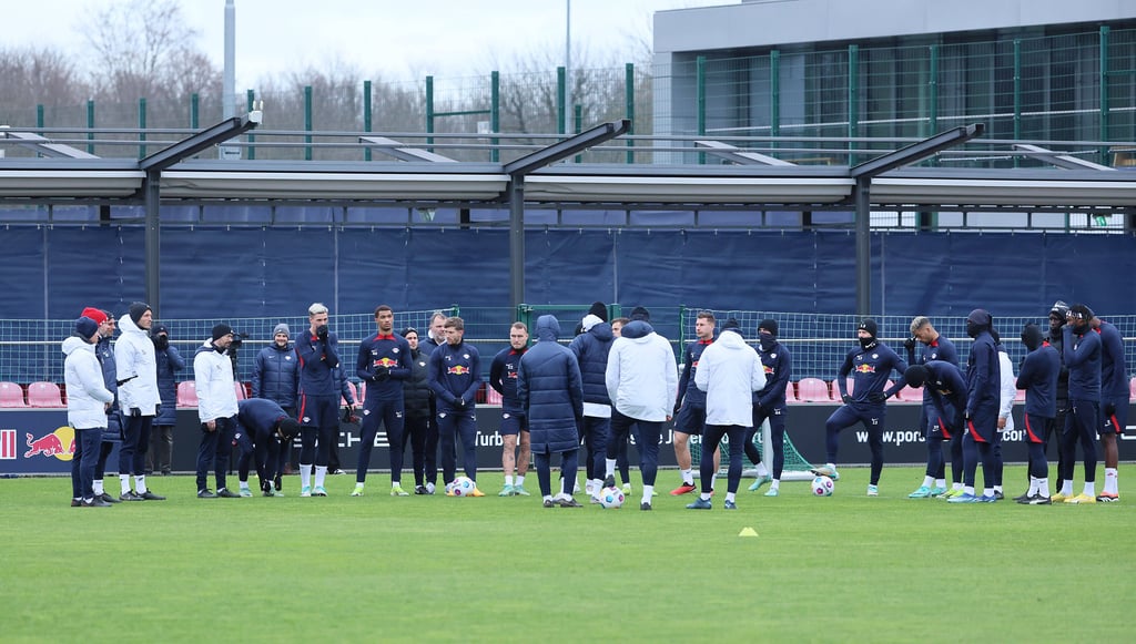 RB Leipzig beim öffentlichen Training (Archivfoto).