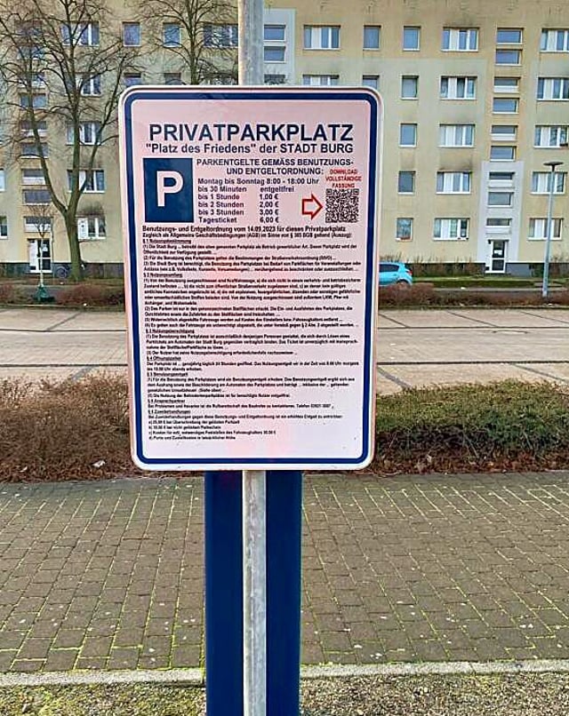 Kostet Eine Genehmigung Furs Parken www.volksstimme.de