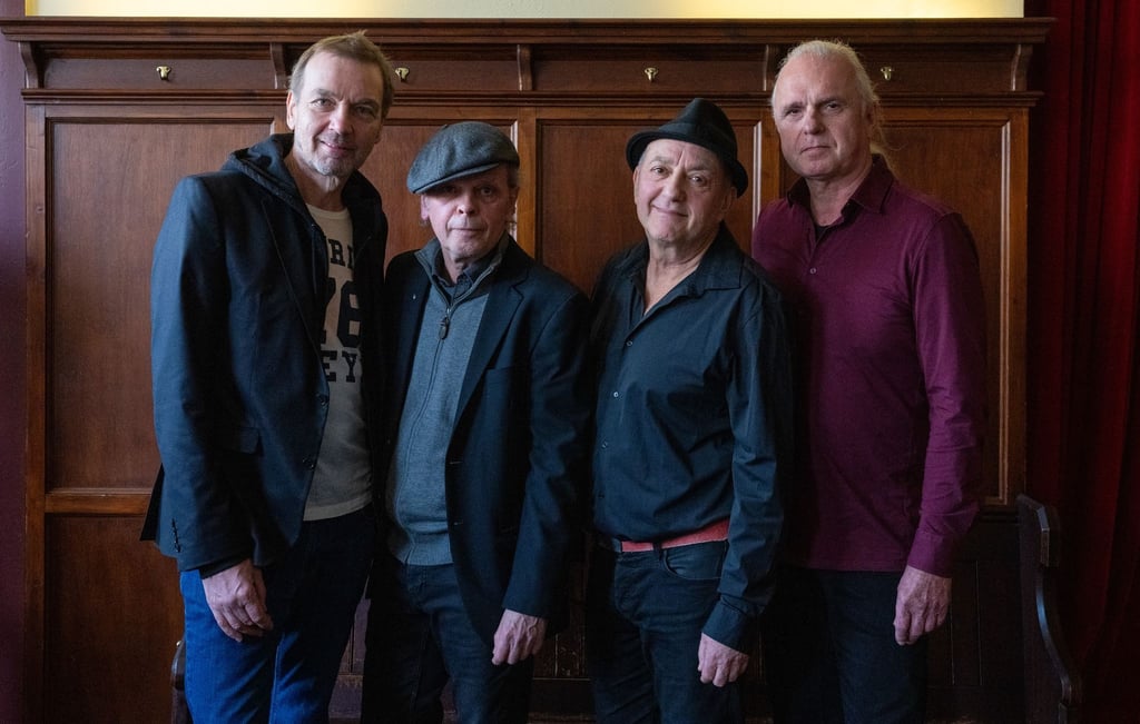 Andreas Dziuk (l-r), Jürgen Ehle, Andre Herzberg und Stefan Dohanetz von der Band Pankow.