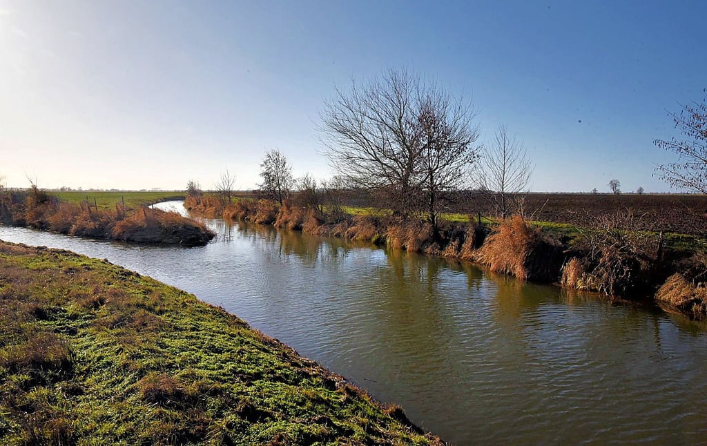 Wenig beachteter Flussmündungswinkel. Zusammenfluss von Taube und Landgraben zwischen Groß Rosenburg und Breitenhagen.