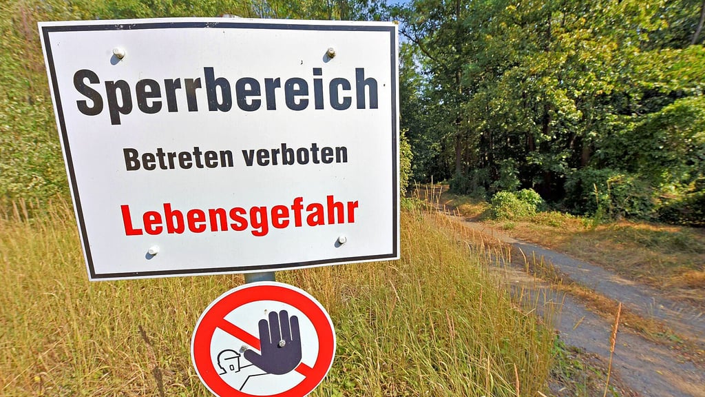 Betreten verboten: Rund um den Concordia See gibt es noch immer gesperrte Bereiche.