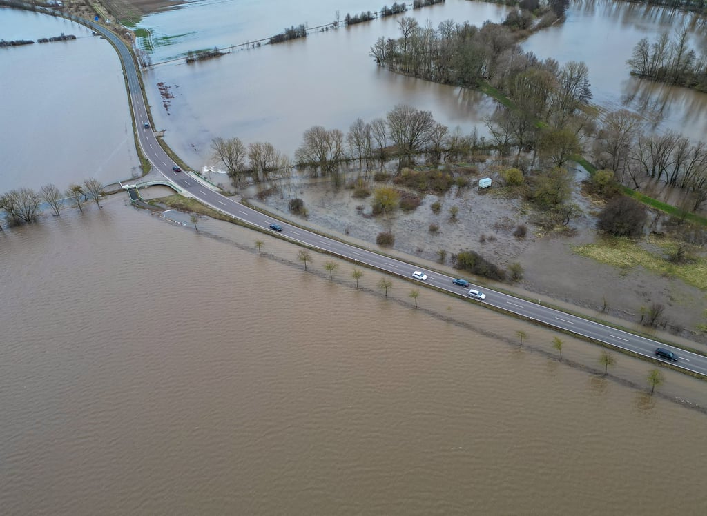 Archivbild - Blick auf das Hochwasser in Mansfeld-Südharz.