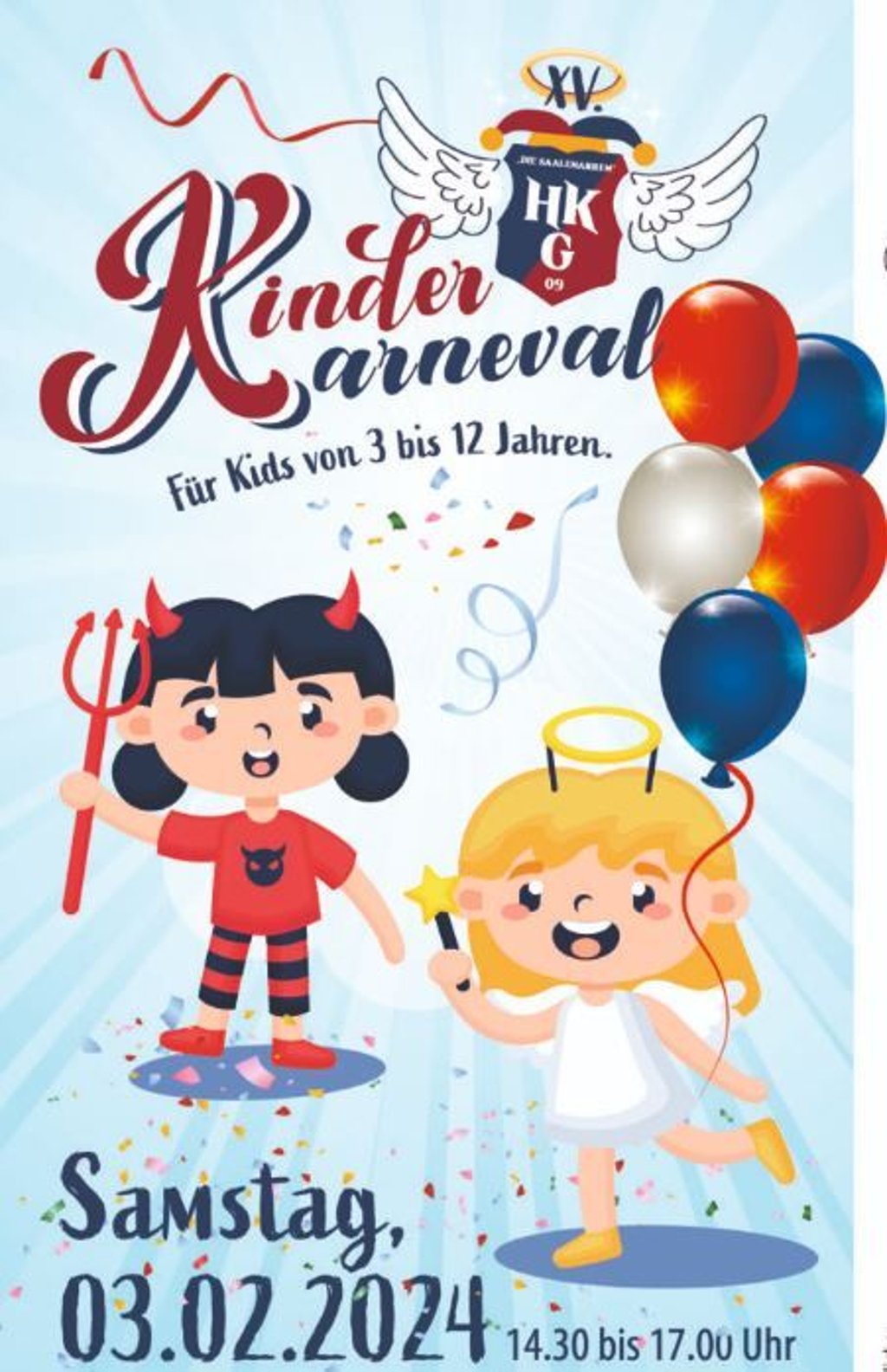 Verkleiden und los geht's zum Kinderfasching.