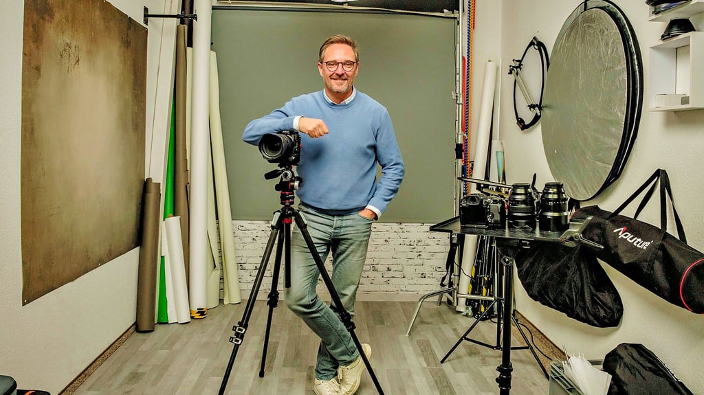 David Ludley in seinem Coswiger Studio in der Friederickenstraße 36